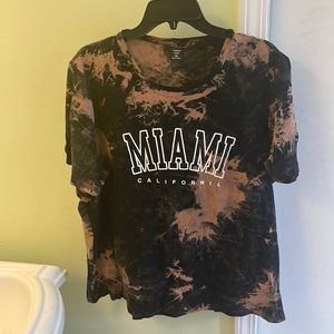 Plus Tie Dye Letter Graphic Tee